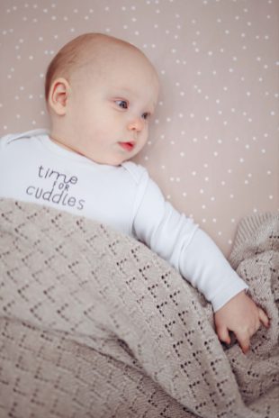 Baby blanket - sand hearts - 4