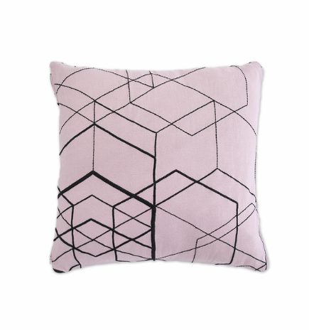 Matrix cushion case - pale pink