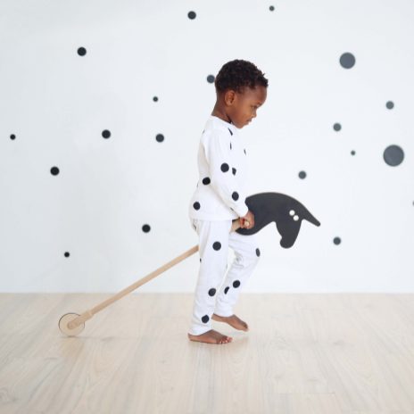 Pyjamas - white with black dots, 10 years - 1