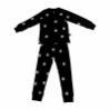 Pyjamas - black with grey dots, 10 years - icon