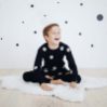 Pyjamas - black with grey dots, 2-3 years - icon_1