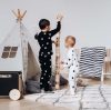 Pyjamas - black with grey dots, 2-3 years - icon_6