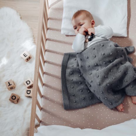Baby blanket - grey popcorn - 2