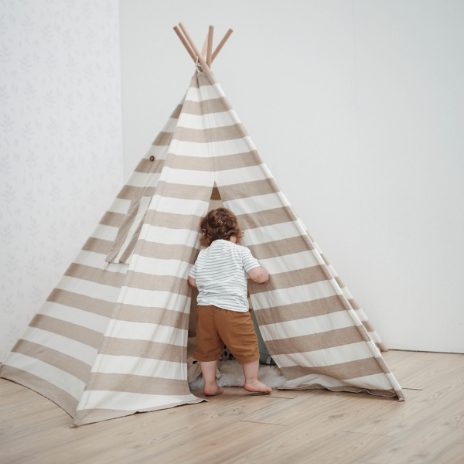 Play tent - large model with stripes  - 1