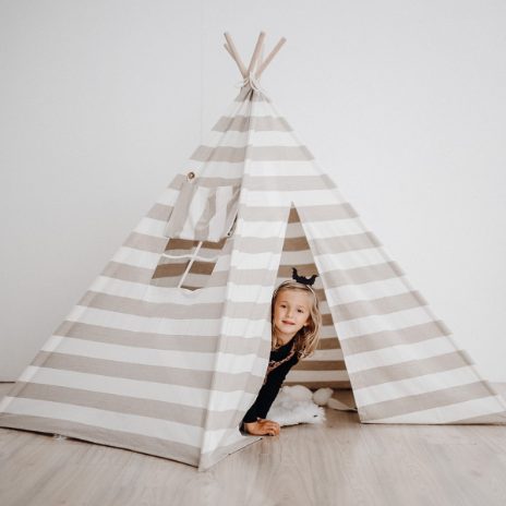 Play tent - large model with stripes  - 3