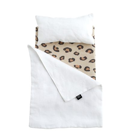 Toy pram bedding - leopard