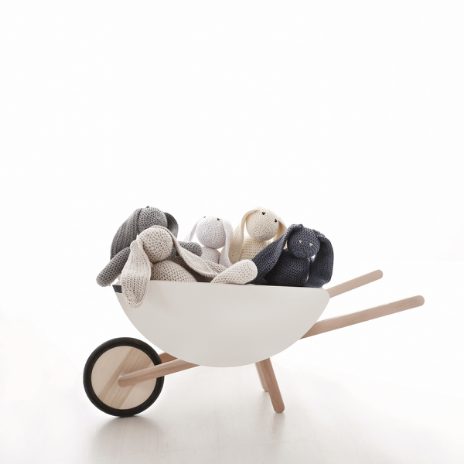 Toy wheelbarrow - white - 1
