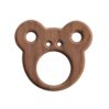 Wooden teether - bear - icon
