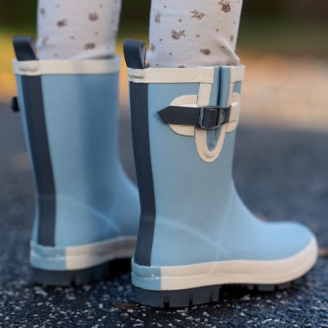 Rubber boots - dusty blue - 1