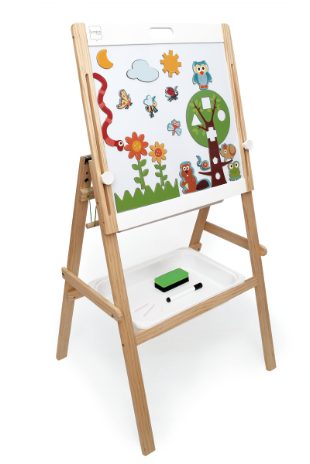 Twosided black- & whiteboard with easel - 6