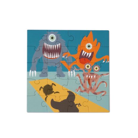 Magnetic puzzle book - monsters - 2