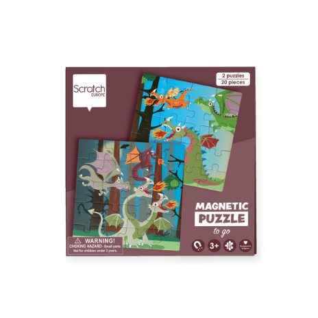 Magnetic puzzle book - dragons - 1