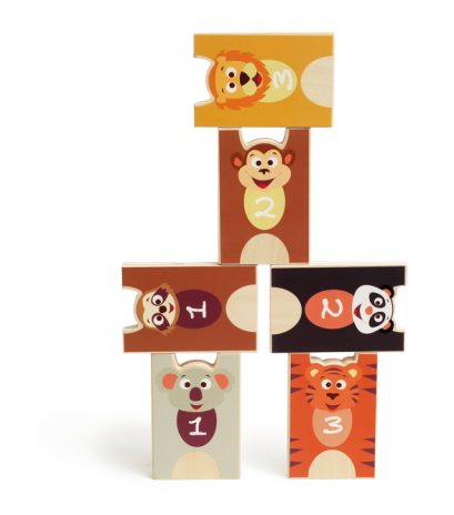 2-in-1 stacking & bowling game - animals - 6