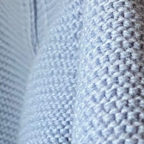 Warm knit blouse - soft blue - 1
