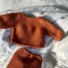 Warm knit blouse - rust - icon_3