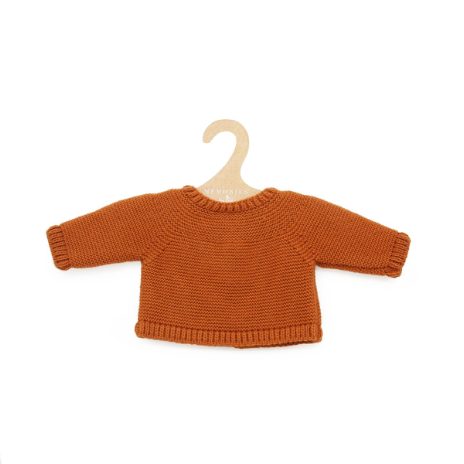 Warm knit blouse - rust - 4