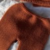 Warm knit trousers - rust - icon_1