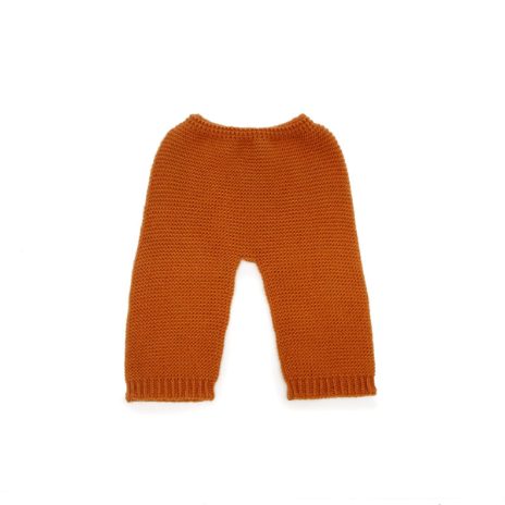 Warm knit trousers - rust - 3