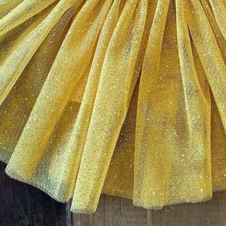 Tulle skirt - ochre - 1