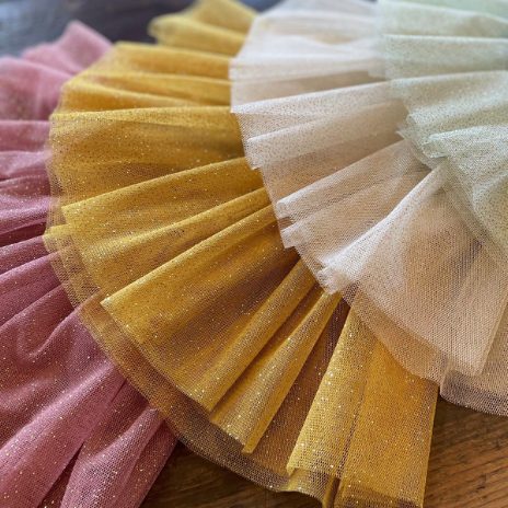 Tulle skirt - ochre - 2