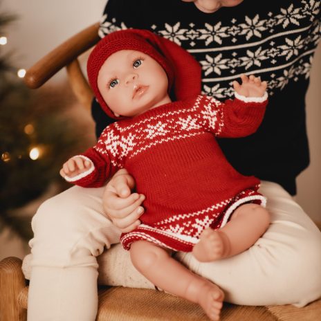 Christmas set - dress & Santa hat