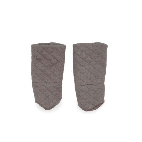 Quilted socks - warm grey