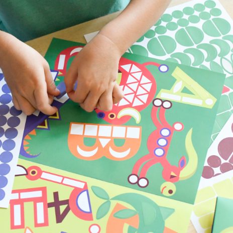 Sticker panorama - letters   - 3