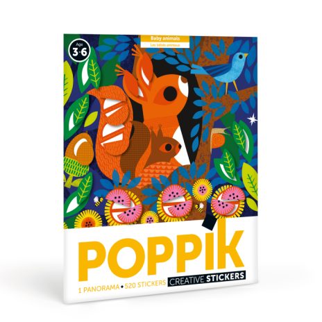 Sticker panorama - baby animals