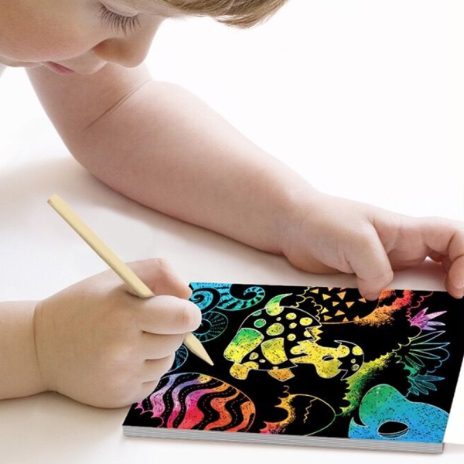 Mini scratch book – dinosaurs