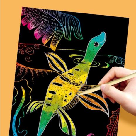 Mini scratch book – dinosaurs  - 2