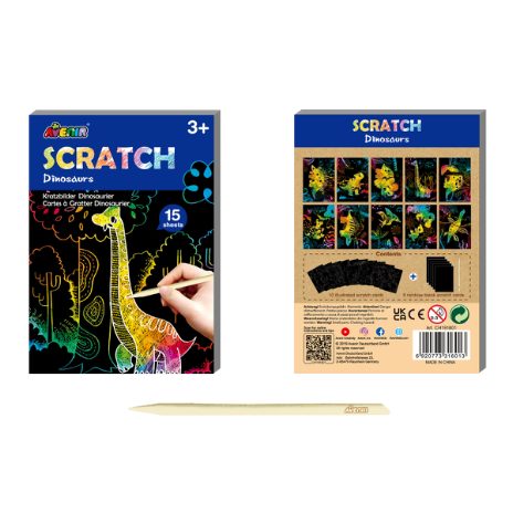 Mini scratch book – dinosaurs  - 6