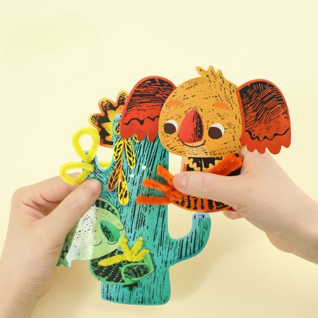 Scratch with fuzzy sticks - koalas & kangaroos