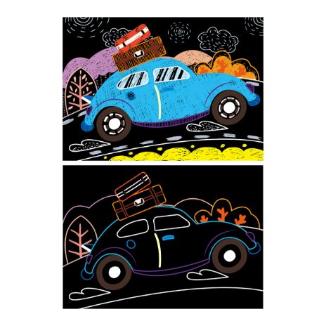 Mini scratch book – cars  - 3