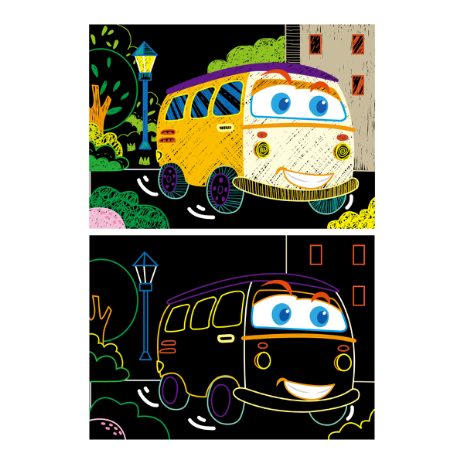 Mini scratch book – cars  - 4