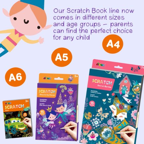 A4 scratch book – secret garden  - 3
