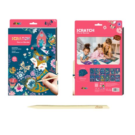 A4 scratch book – secret garden  - 4