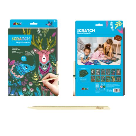A4 scratch book – magical animals  - 2