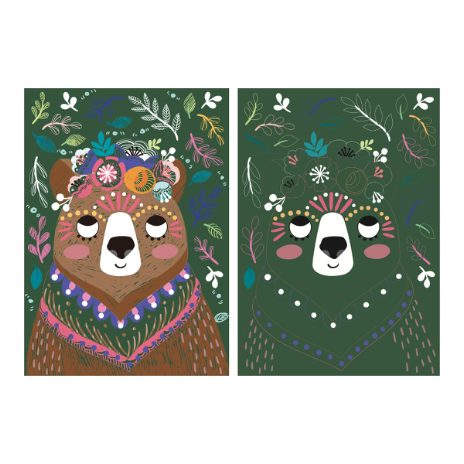 A4 scratch book – magical animals  - 6