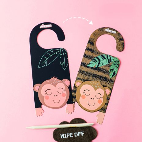 Scratch door hangers - wild animals - 4
