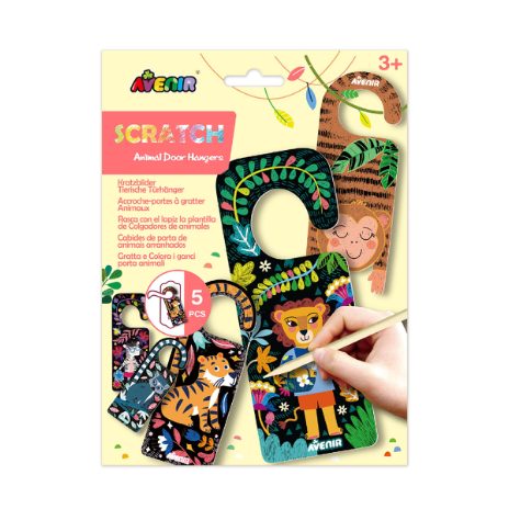 Scratch door hangers - wild animals - 5