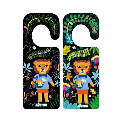 Scratch door hangers - wild animals - 7