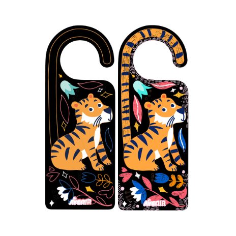 Scratch door hangers - wild animals - 8