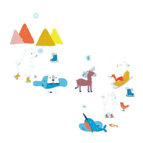 Fun with stickers - the polar ocean - 3