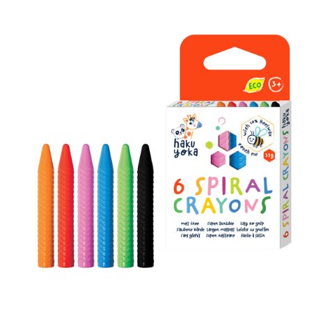 Spiral crayons - 6 pieces