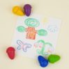 Acorn-shaped crayons - cold colours - icon_2