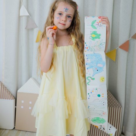 Mini colouring roll kit - safari