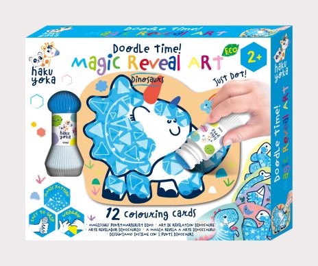 Magic dot reveal art - dinosaurs