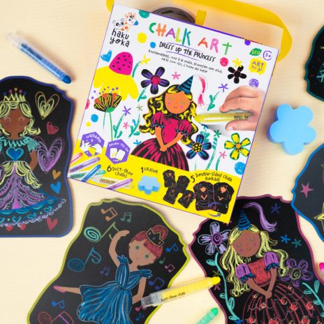 Chalk art – dress up the princess
