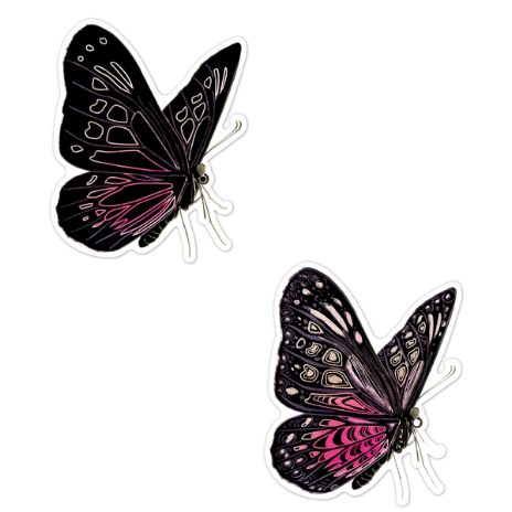 Scratch stickers - butterflies - 8