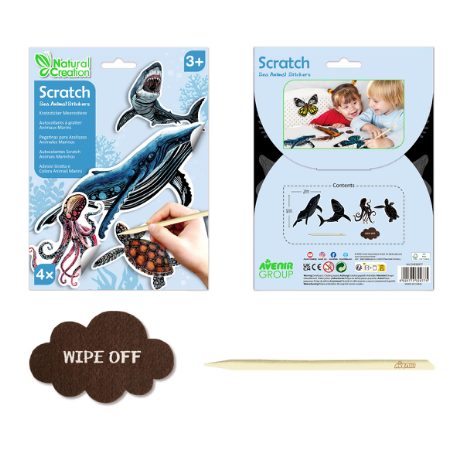 Scratch stickers - sea animals - 3